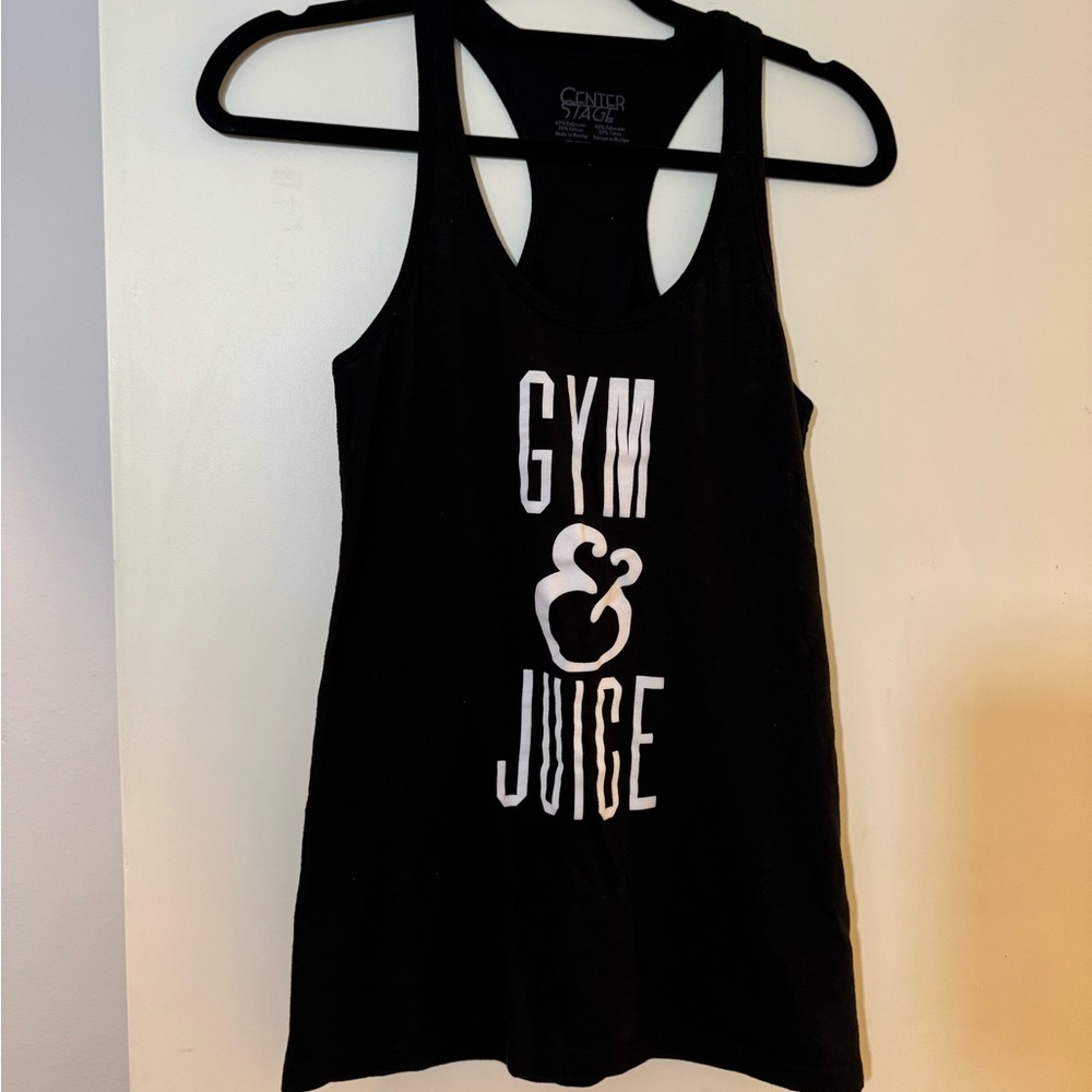 Black Gym & Juice Tank Top